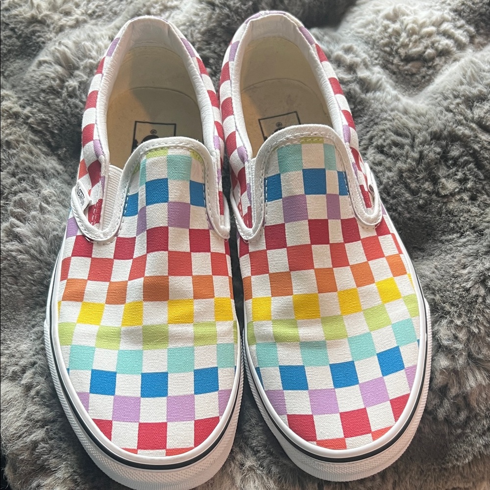 Vans Multicolor Checkered Slip-On Sneakers